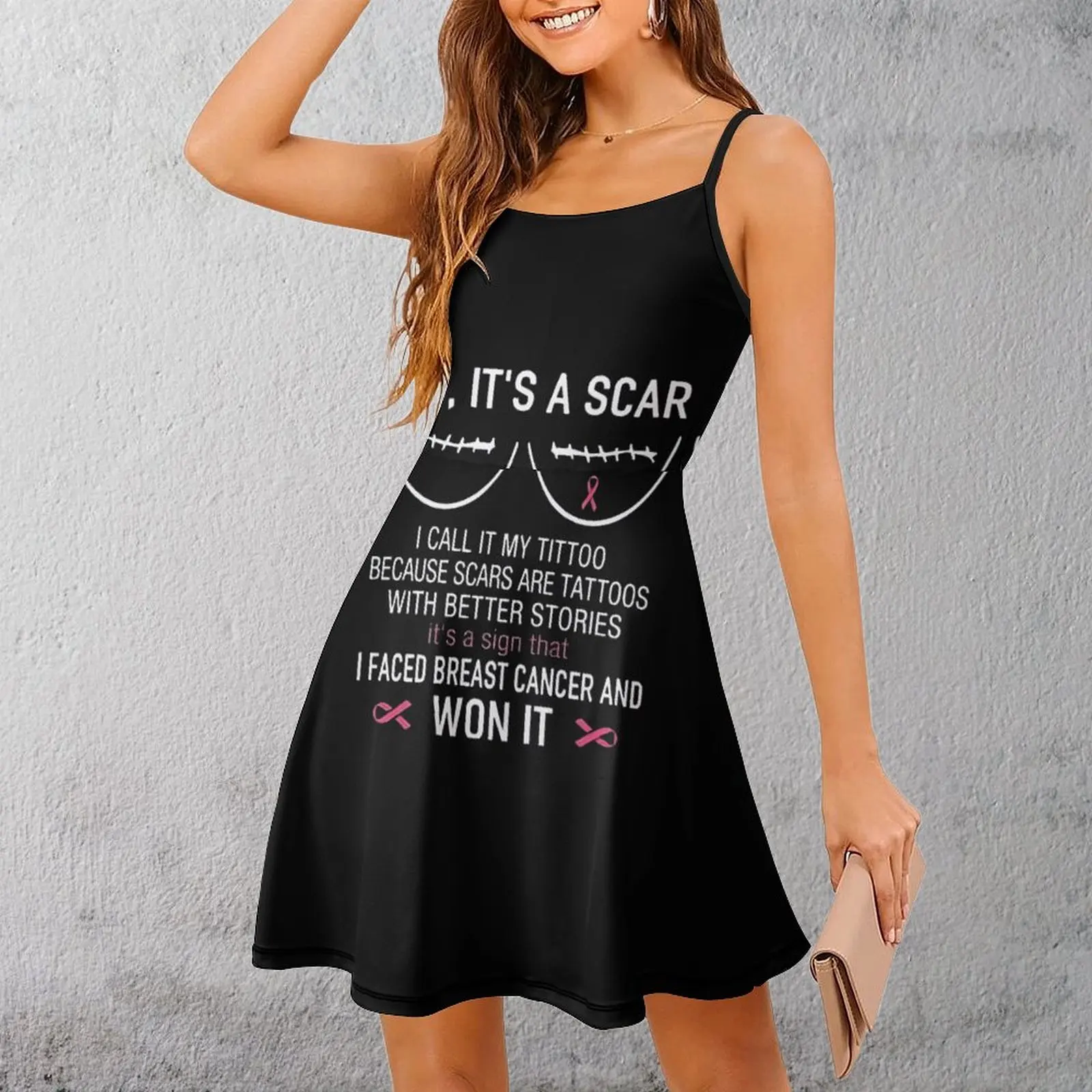 Exotic Breast Cancer Survivor Scar Tattoo Novelty Women's Sling Dress Woman's Dress Humor Graphic Clubs Strappy Dress
Exotic Breast Cancer Survivor Scar Tattoo Novelty Women's Sling Dress Woman's Dress Humor Graphic Clubs Strappy Dress