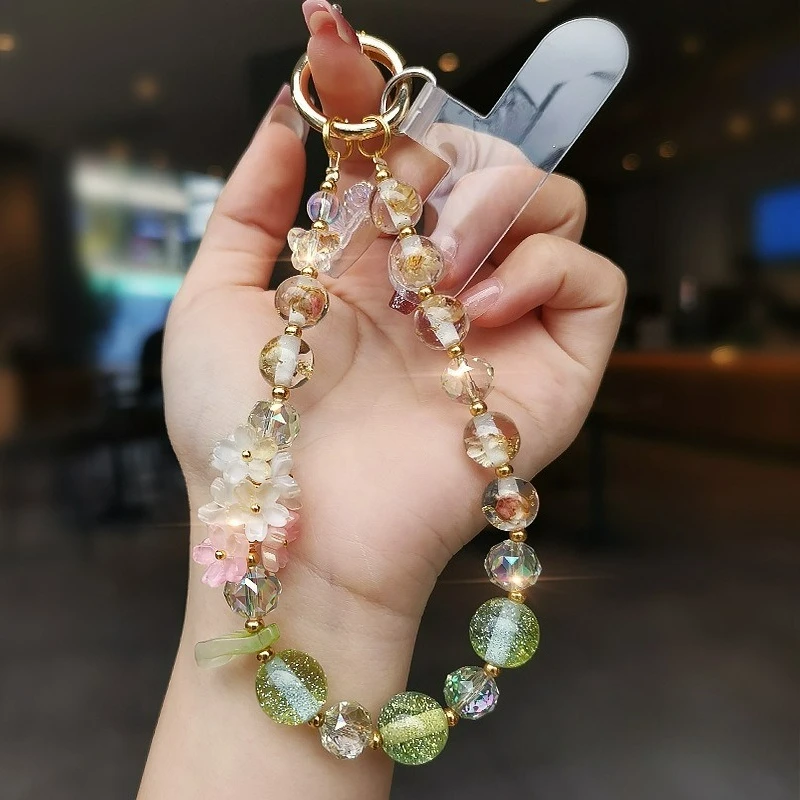 Small Fresh Cherry Blossom Crystal Mobile Phone Pendant, Beaded Anti-lost Bag Pendant.
Small Fresh Cherry Blossom Crystal Mobile Phone Pendant, Beaded Anti-lost Bag Pendant.