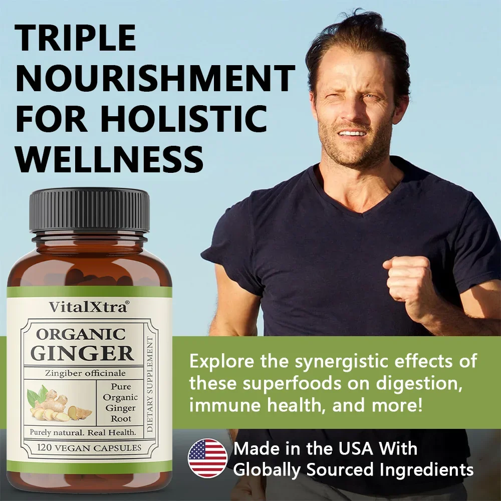 Ginger Root 950MG - Supports The Immune System, Improves Digestion and Absorption, and Enhances Athletic Performance
Ginger Root 950MG - Supports The Immune System, Improves Digestion and Absorption, and Enhances Athletic Performance