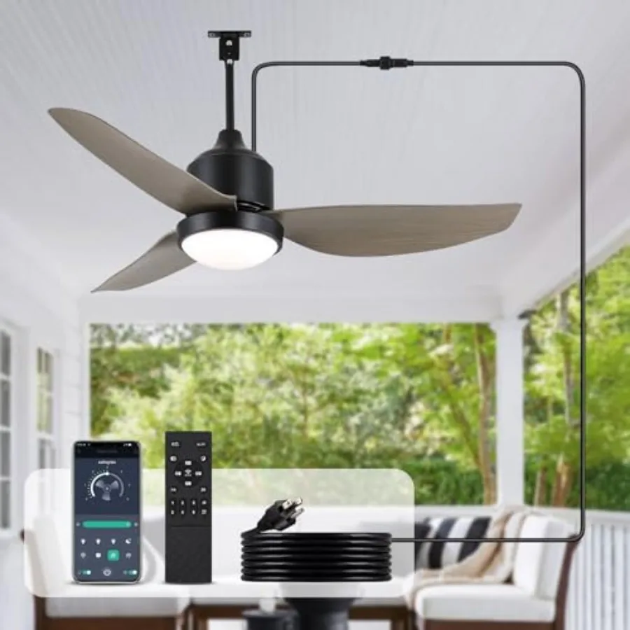 Waterproof Outdoor Ceilg-Fan with Light - " Modern Ceilg Fans with 3 Colors LED Light App and Remote Control Quiet DC Motor for
Waterproof Outdoor Ceilg-Fan with Light - " Modern Ceilg Fans with 3 Colors LED Light App and Remote Control Quiet DC Motor for