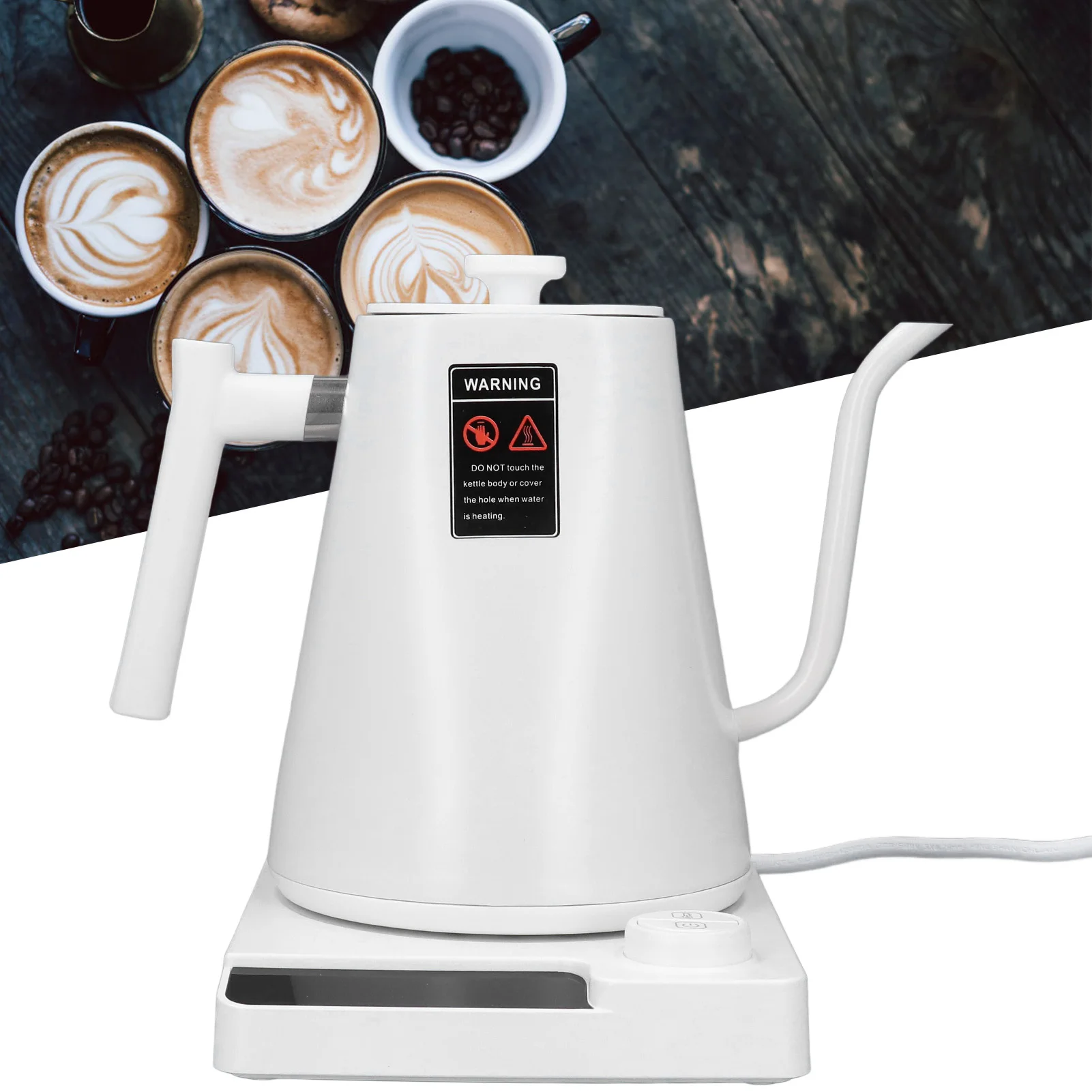 Gooseneck Electric Kettle Temperature Control 304 Stainless Steel LED Screen Pour Over Coffee for Tea Kettle
Gooseneck Electric Kettle Temperature Control 304 Stainless Steel LED Screen Pour Over Coffee for Tea Kettle