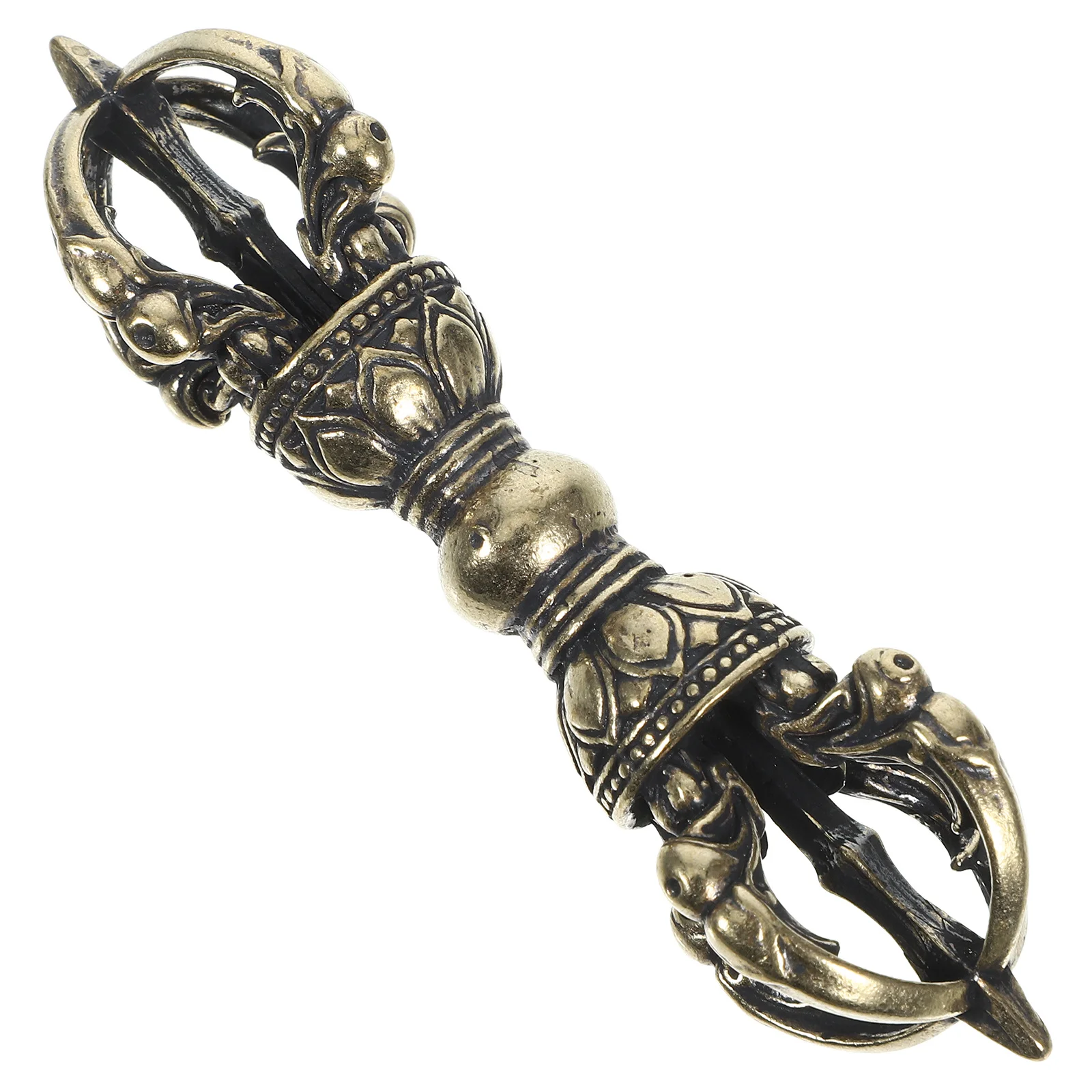 Brass Vajra Pestle Handpiece Religious Charm Feng Shui Ornament Retro Home Decoration Office 
Brass Vajra Pestle Handpiece Religious Charm Feng Shui Ornament Retro Home Decoration Office