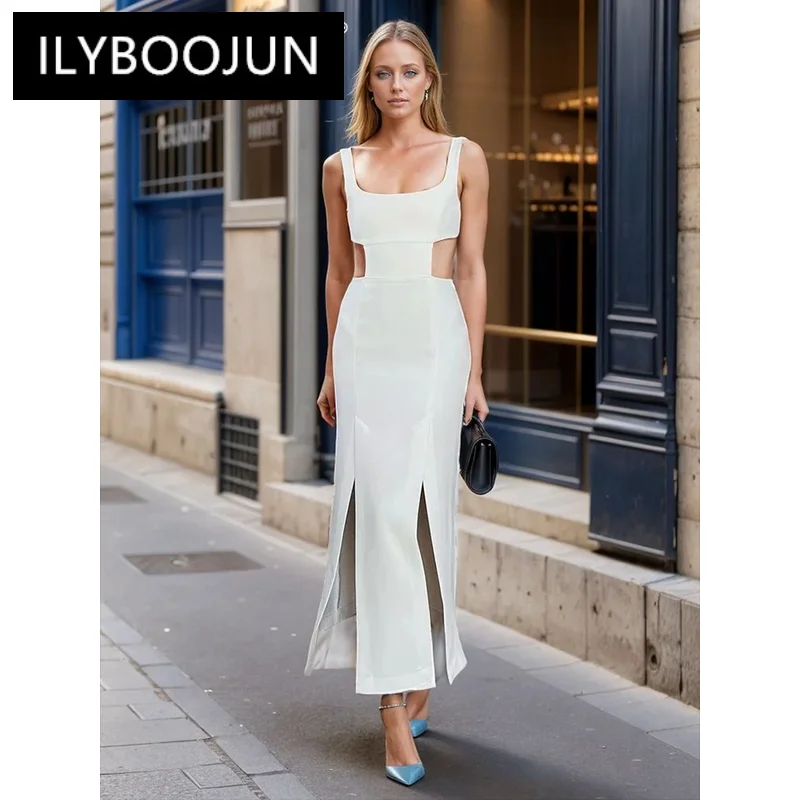 ILYBOOJUN однотонные ажурные темпераментные платья для женщин воротник-лодочка без рукавов с высокой талией элегантное платье Женская мода Новинка
ILYBOOJUN однотонные ажурные темпераментные платья для женщин воротник-лодочка без рукавов с высокой талией элегантное платье Женская мода Новинка
