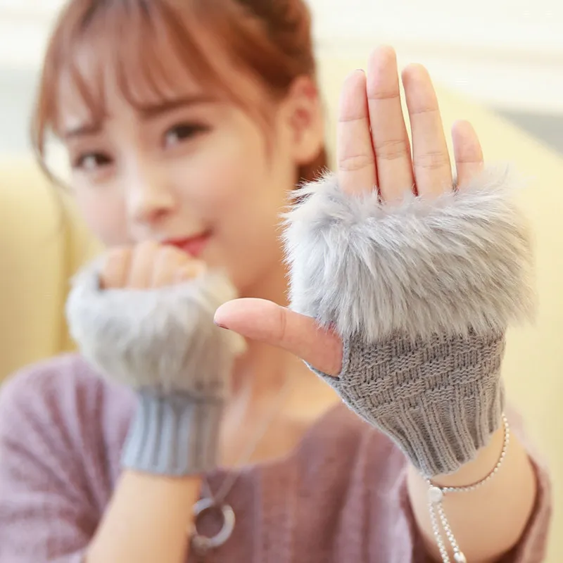 New Fashionable Soft Plush Sleeve Knitted Gloves Short Fingerless Stretch Gloves Autumn and Winter Cold-Resistant Writing Gloves
New Fashionable Soft Plush Sleeve Knitted Gloves Short Fingerless Stretch Gloves Autumn and Winter Cold-Resistant Writing Gloves