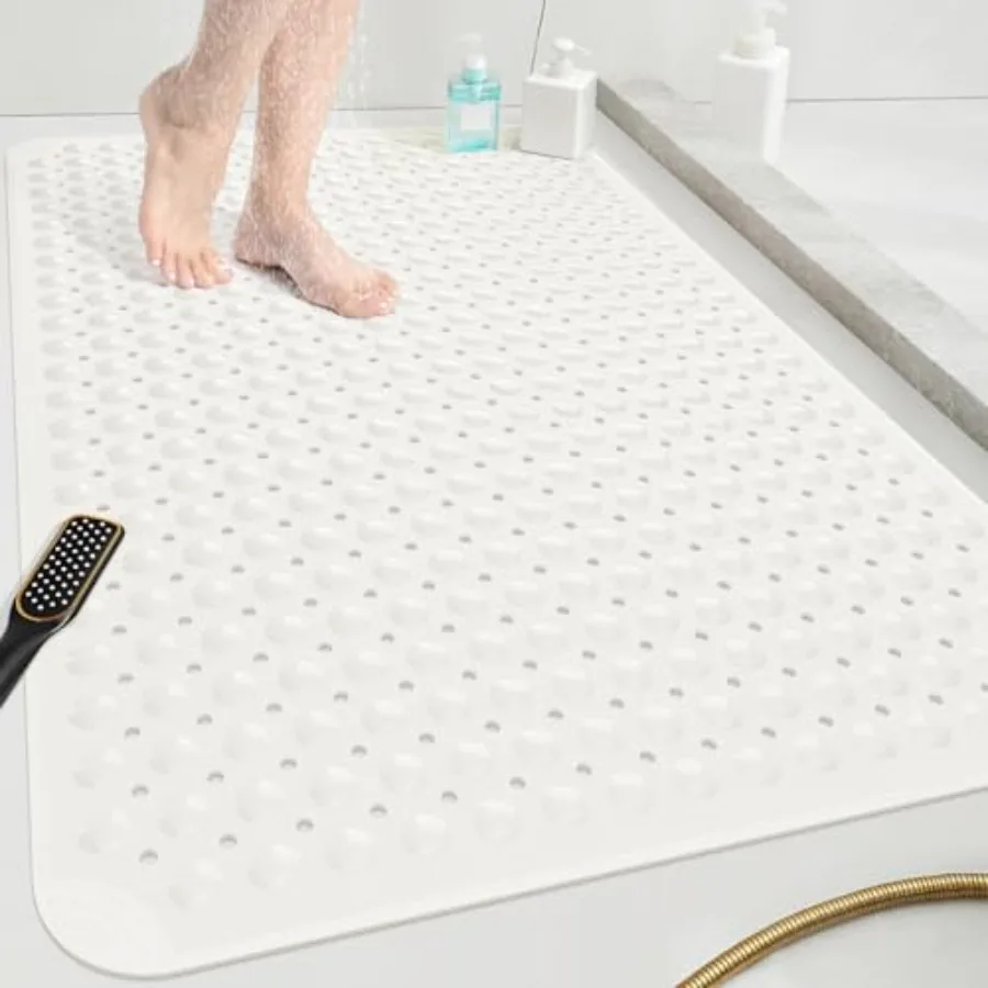 Extra Large Shower Mat 47x32 TPE Non Slip Shower Mat for Shower Stall Inside Walk in Shower Mats with Drain Holes Suction Cups
Extra Large Shower Mat 47x32 TPE Non Slip Shower Mat for Shower Stall Inside Walk in Shower Mats with Drain Holes Suction Cups