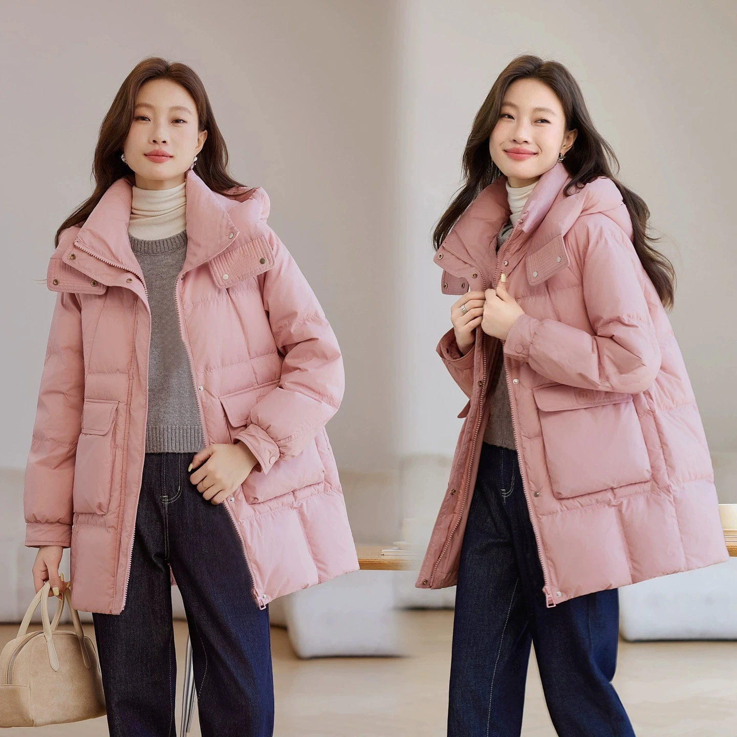 Women Winter Hooded Cotton Padded Jacket 2025 New Women Warm Thicken Loose Cotton Coat Korean Women Parkas Coat Female Outwear
Women Winter Hooded Cotton Padded Jacket 2025 New Women Warm Thicken Loose Cotton Coat Korean Women Parkas Coat Female Outwear