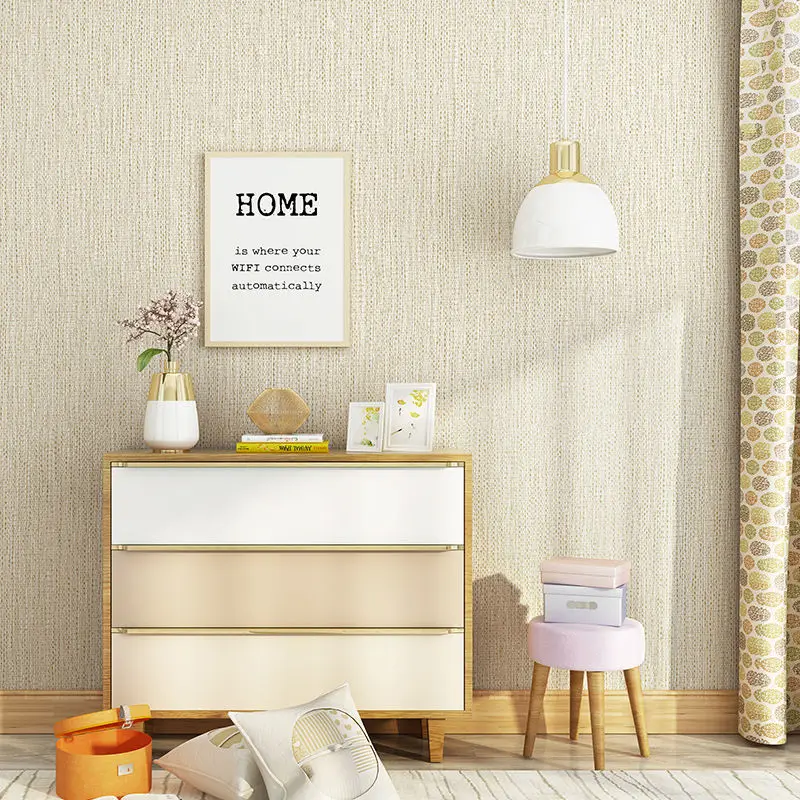Modern Simple Plain Imitation Linen Straw Wallpaper Striped Japanese Retro Living Room Bedroom Engineering Wallpaper
Modern Simple Plain Imitation Linen Straw Wallpaper Striped Japanese Retro Living Room Bedroom Engineering Wallpaper