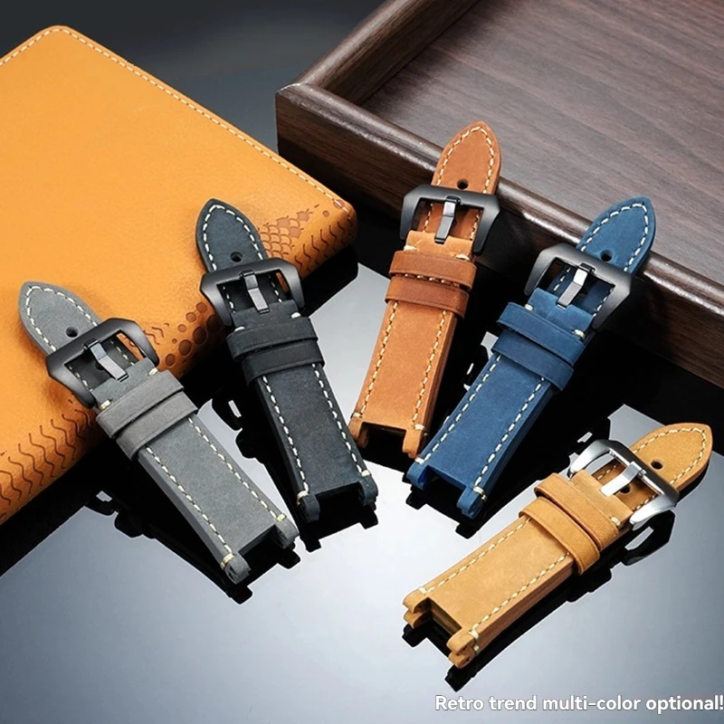 For Crazy Horse Leather Strap CASIO Casio Mountaineering Watch 5470 PRX-8000T/PRX-8001YT Modified Retro Leather Watch Strap
For Crazy Horse Leather Strap CASIO Casio Mountaineering Watch 5470 PRX-8000T/PRX-8001YT Modified Retro Leather Watch Strap