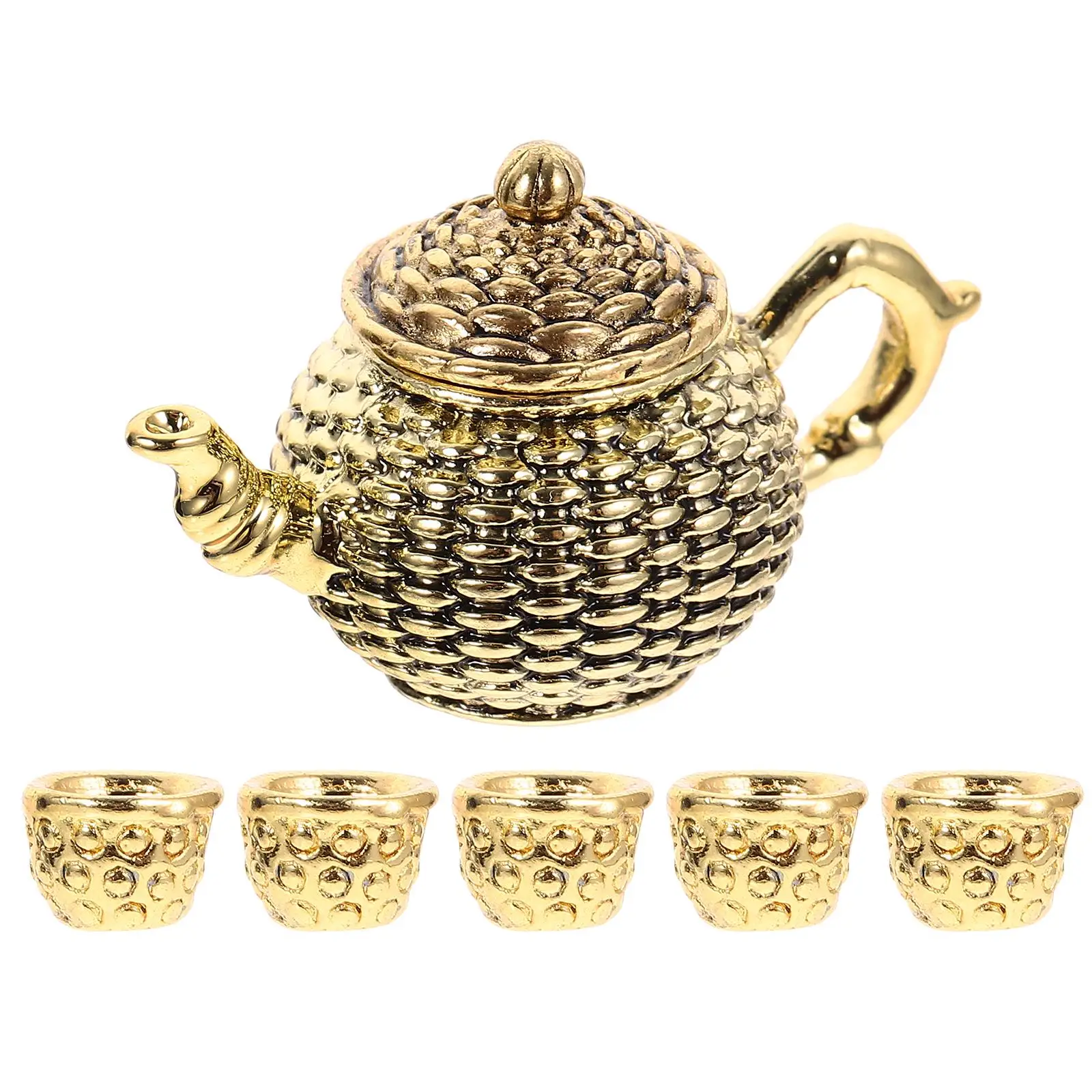 6 Pcs Simulated Teapot Ornaments Dollhouse Cups Miniature Decor Accessories Decorative Toy Silver Child
6 Pcs Simulated Teapot Ornaments Dollhouse Cups Miniature Decor Accessories Decorative Toy Silver Child