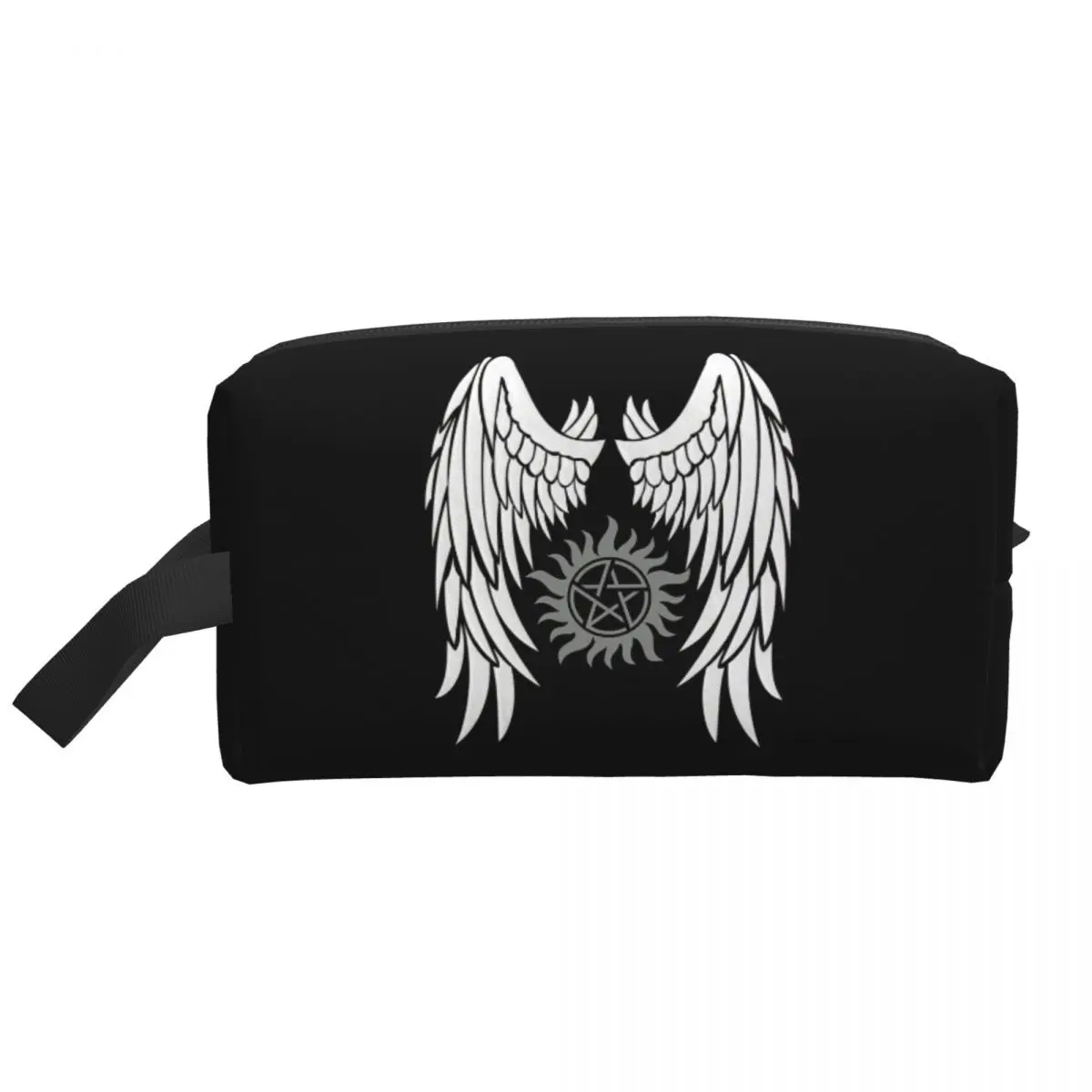 Supernatural Wings And Logo Women Cosmetic Bags Travel Makeup Organizer Pouch Toiletry Storage Dopp Kit Box Pencil Case
Supernatural Wings And Logo Women Cosmetic Bags Travel Makeup Organizer Pouch Toiletry Storage Dopp Kit Box Pencil Case