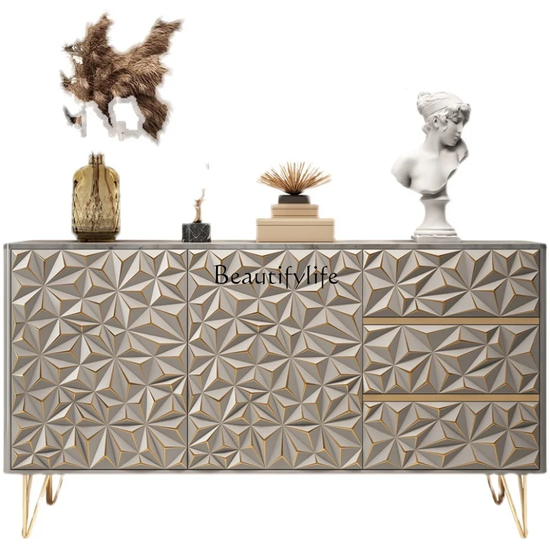 Italian light luxury solid wood dining side cabinet rock slab door cabinet post-modern simplicity
Italian light luxury solid wood dining side cabinet rock slab door cabinet post-modern simplicity