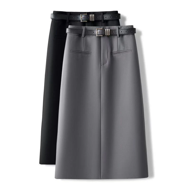 High-end suit popular skirt women's spring and autumn high waist straight design sense 2025 hip skirt gray skirt
High-end suit popular skirt women's spring and autumn high waist straight design sense 2025 hip skirt gray skirt