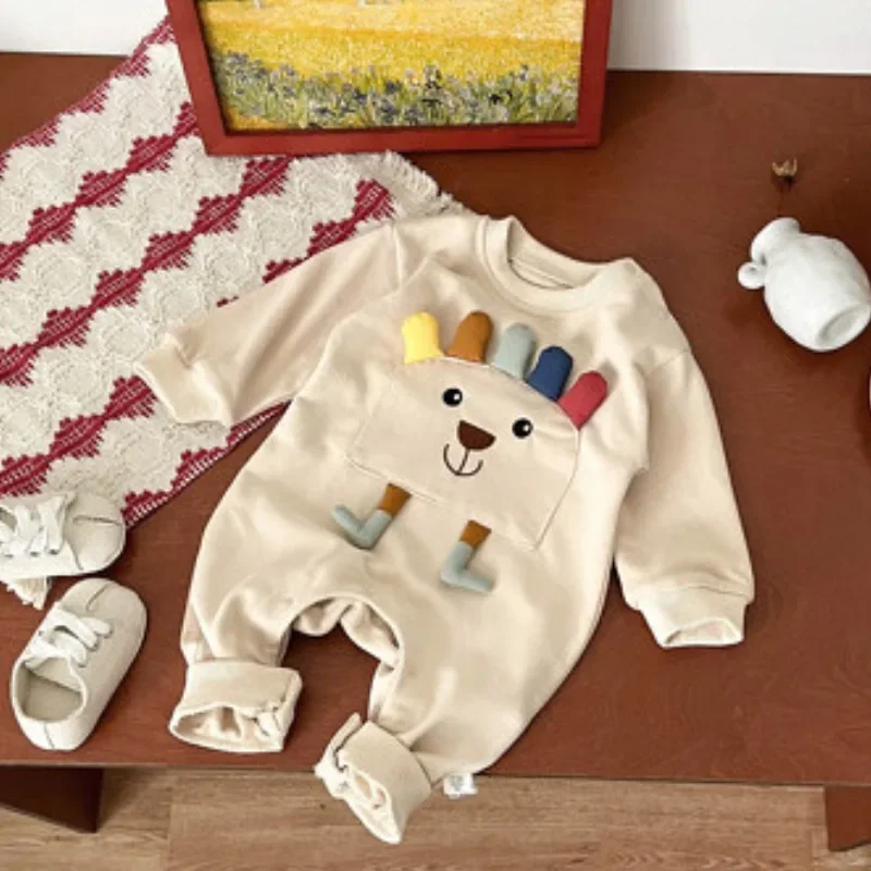 Children Clothes Spring Cute Cartoon Bodysuit for Newborns Comfortable Soft Sleepwear Autumn Outwear Sets for Baby Ropa De Bebe
Children Clothes Spring Cute Cartoon Bodysuit for Newborns Comfortable Soft Sleepwear Autumn Outwear Sets for Baby Ropa De Bebe