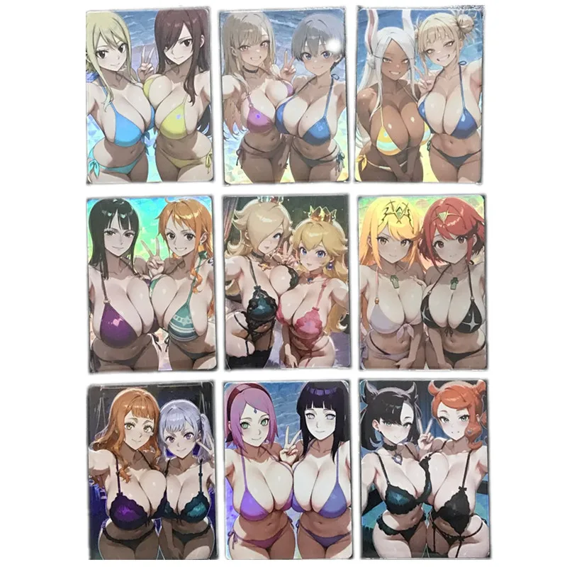 9pcs/set Anime Sexy Card One Piece Pokémon Naruto Hinata Nami ACG Flash Nude Card 18+ Adult Comic Collection Card Toy Gift
9pcs/set Anime Sexy Card One Piece Pokémon Naruto Hinata Nami ACG Flash Nude Card 18+ Adult Comic Collection Card Toy Gift
