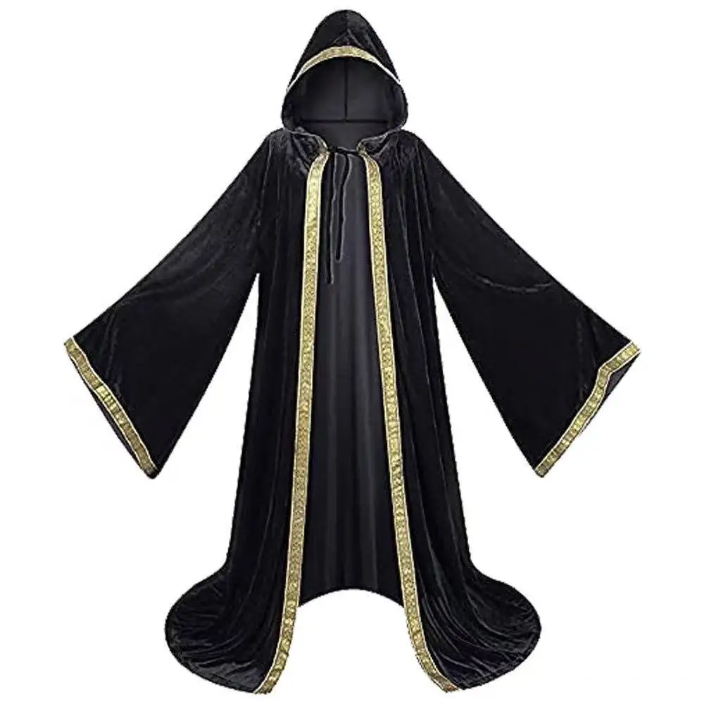 Halloween Street Vampire Cape Carnival Witch COS European Medieval Unisex Velvet Hooded Cloak GAN Wizard Cosplay Outer Long Robe
Halloween Street Vampire Cape Carnival Witch COS European Medieval Unisex Velvet Hooded Cloak GAN Wizard Cosplay Outer Long Robe