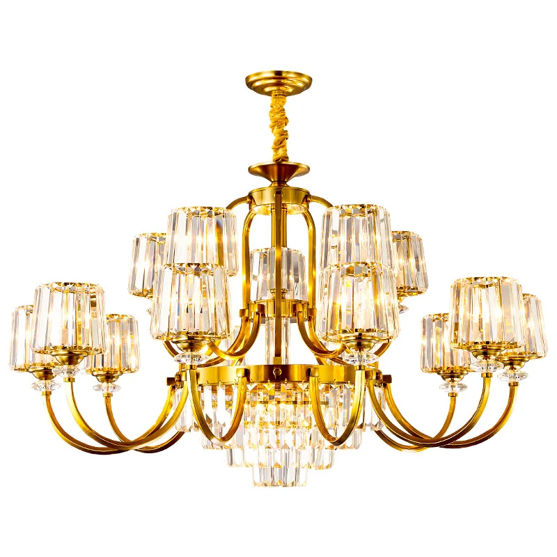 Living room chandelier, light luxury atmosphere self-built house, living room duplex building villa headlights
Living room chandelier, light luxury atmosphere self-built house, living room duplex building villa headlights