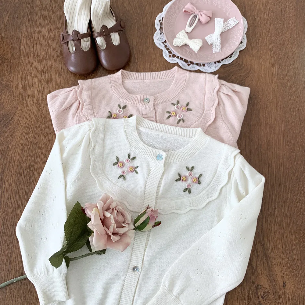 Toddler Girls Knitted Embroidery Cardigan 100% Cotton Kids Spring Autumn Clothing 2-7Y
Toddler Girls Knitted Embroidery Cardigan 100% Cotton Kids Spring Autumn Clothing 2-7Y
