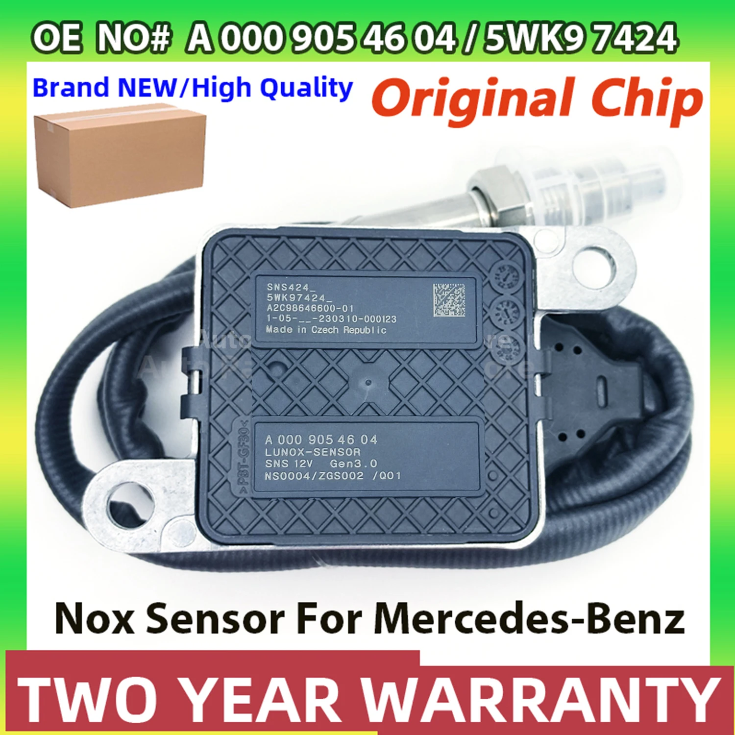 5WK97424 A0009054604 Высококачественный датчик NOx для Mercedes-Benz CLS W257 W213 W238 W177 C205 S205
5WK97424 A0009054604 Высококачественный датчик NOx для Mercedes-Benz CLS W257 W213 W238 W177 C205 S205