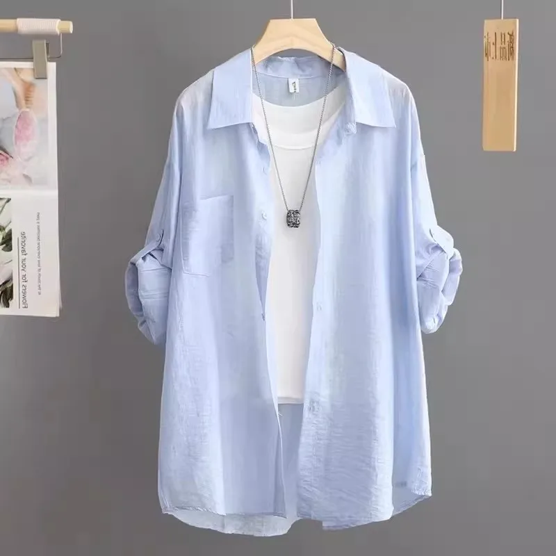 Summer Men's Lightweight Sun Protection Shirt Translucent Long Sleeve Standard Fit Casual Style Short Sleeve Streetwear
Summer Men's Lightweight Sun Protection Shirt Translucent Long Sleeve Standard Fit Casual Style Short Sleeve Streetwear