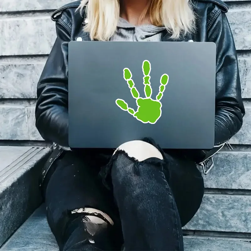 1pc Smiling Bear Alien Handprint Vinyl Sticker, Vibrant Green Durable Decal for Car Truck Motorcycle Laptop Helmet Bumper
1pc Smiling Bear Alien Handprint Vinyl Sticker, Vibrant Green Durable Decal for Car Truck Motorcycle Laptop Helmet Bumper