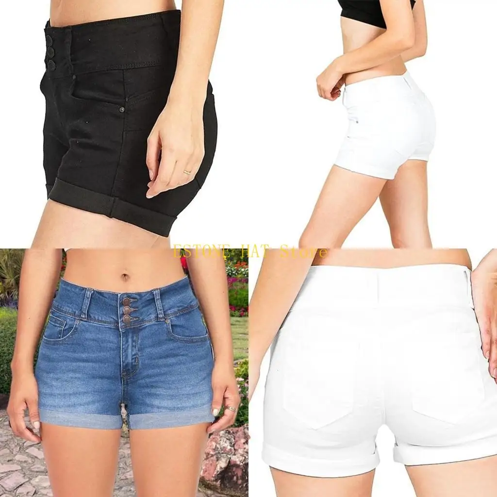 49MF Casual Stretch Jean Shorts Women Contemporary Skinny Fit Low Waist Pant
49MF Casual Stretch Jean Shorts Women Contemporary Skinny Fit Low Waist Pant