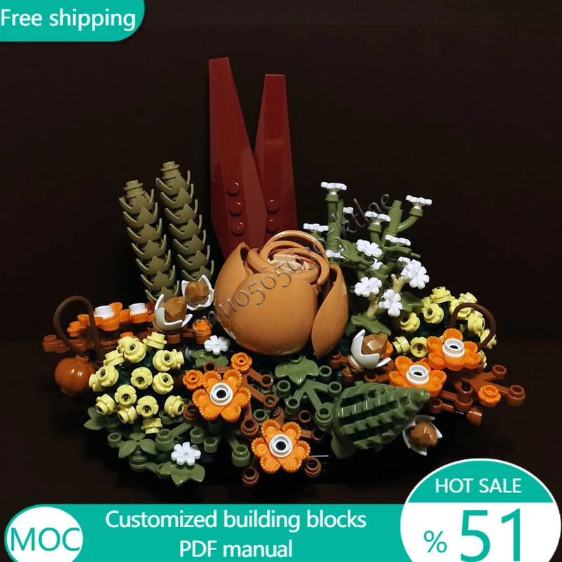 428 шт. цветы среднего размера, центральная часть сушеных цветов MOC, модульный строительный блок, креативная сборка для мальчиков «сделай сам», игрушка в подарок
428 шт. цветы среднего размера, центральная часть сушеных цветов MOC, модульный строительный блок, креативная сборка для мальчиков «сделай сам», игрушка в подарок