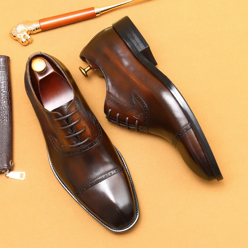 Men'S Genuine Leather Vintage High Quality Shoes Luxury Wedding Formal Dress Classic Elegant Italian Black Shoe
Men'S Genuine Leather Vintage High Quality Shoes Luxury Wedding Formal Dress Classic Elegant Italian Black Shoe