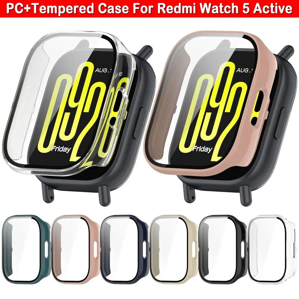 PC+Tempered Protective Case Full Coverage Smart Watch Screen Protector Anti-Scratch Hard Cover Shell for Redmi Watch 5 Active
PC+Tempered Protective Case Full Coverage Smart Watch Screen Protector Anti-Scratch Hard Cover Shell for Redmi Watch 5 Active