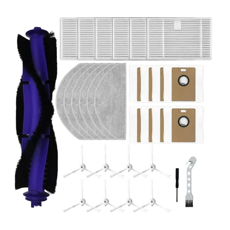A98I-Replacement Parts 31PCS For Narwal Freo S Robot Vacuum Cleaner-Main Side Brushes, Mops Pad, Hepa Filters, Dust Bags
A98I-Replacement Parts 31PCS For Narwal Freo S Robot Vacuum Cleaner-Main Side Brushes, Mops Pad, Hepa Filters, Dust Bags