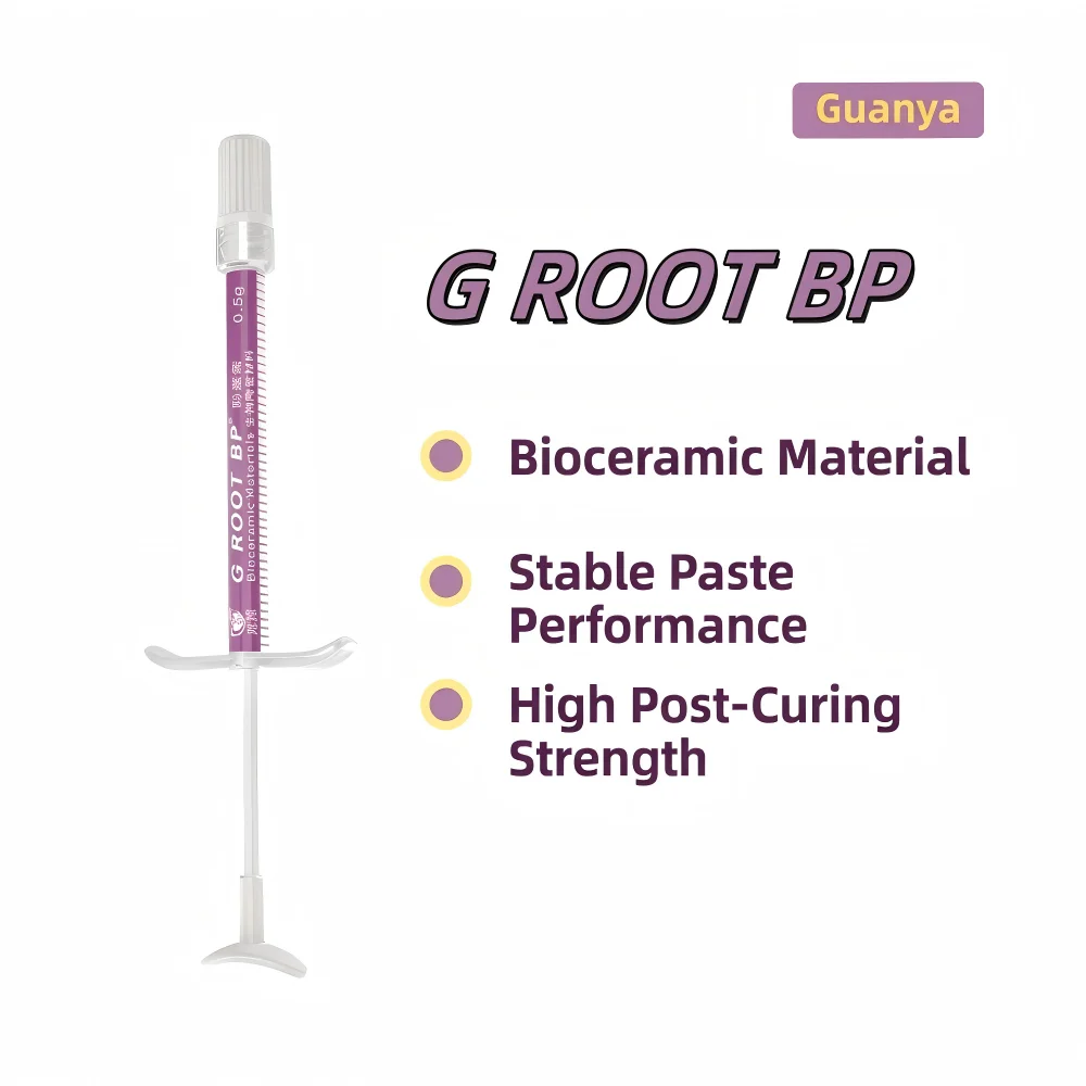 GUANYA G ROOT BP Bioceramic Root Repair Material Malleable Putty for Root Perforations&Pulp Capping High Strength 0.5g Syringe
GUANYA G ROOT BP Bioceramic Root Repair Material Malleable Putty for Root Perforations&Pulp Capping High Strength 0.5g Syringe