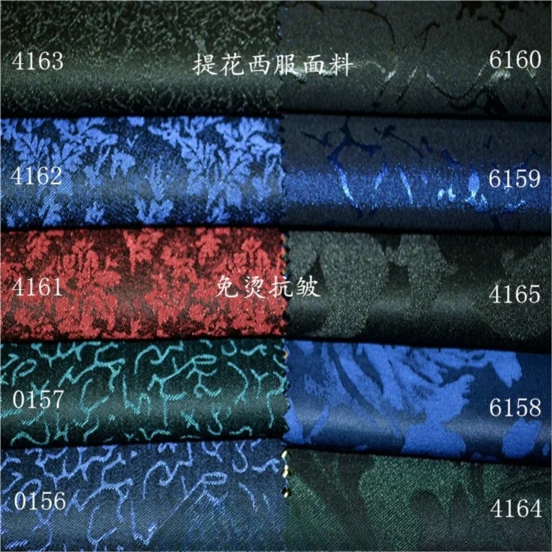 The fabric for fashion suit is black blue dark red green and cyan jacquard formal cheongsam
The fabric for fashion suit is black blue dark red green and cyan jacquard formal cheongsam