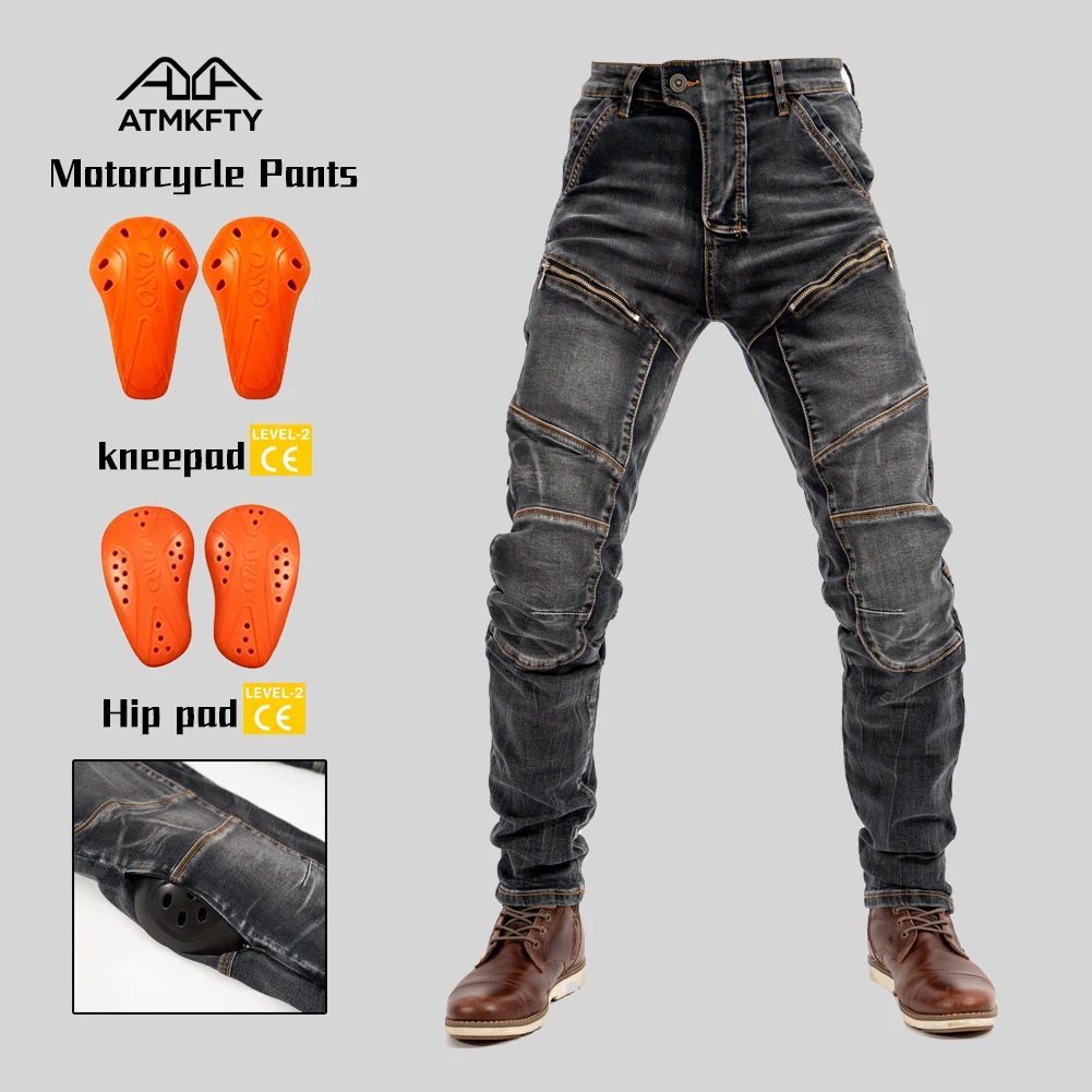Men Motorcycle Kevlar Jeans Stretch Moto Pants CE Level 2 Protective Gear Touring Motorbike Trousers Motocross Riding Jeans
Men Motorcycle Kevlar Jeans Stretch Moto Pants CE Level 2 Protective Gear Touring Motorbike Trousers Motocross Riding Jeans