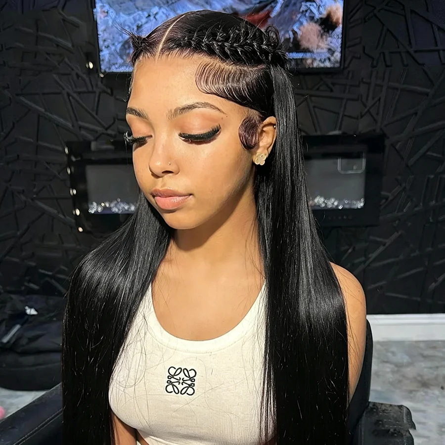 3B 3C Straight Natural Black Wigs HD Lace Frontal Human Hair 200 Density 38 Inches Wigs for Women
3B 3C Straight Natural Black Wigs HD Lace Frontal Human Hair 200 Density 38 Inches Wigs for Women