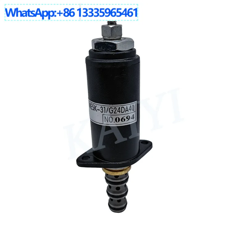 For Kobelco SK200-6/200-5/200 -3 fast and slow gear safety locking solenoid valve KWE5K-31/G24DB40
For Kobelco SK200-6/200-5/200 -3 fast and slow gear safety locking solenoid valve KWE5K-31/G24DB40