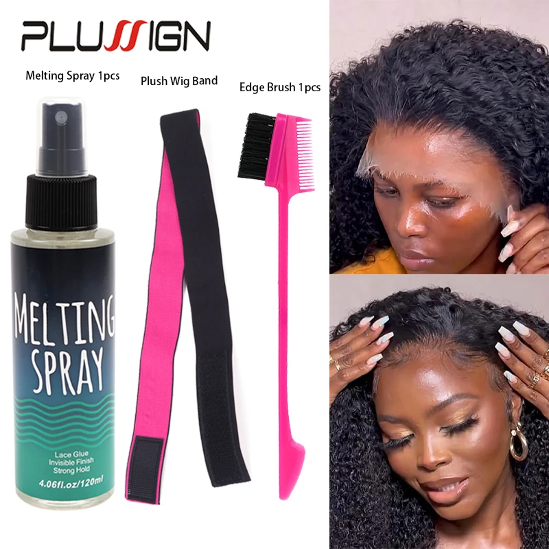 3Pcs wig installation kit set 120ml melting spray lace wig glue for lace front with Edge Brush & 3Cm Plush Headband For Edges
3Pcs wig installation kit set 120ml melting spray lace wig glue for lace front with Edge Brush & 3Cm Plush Headband For Edges