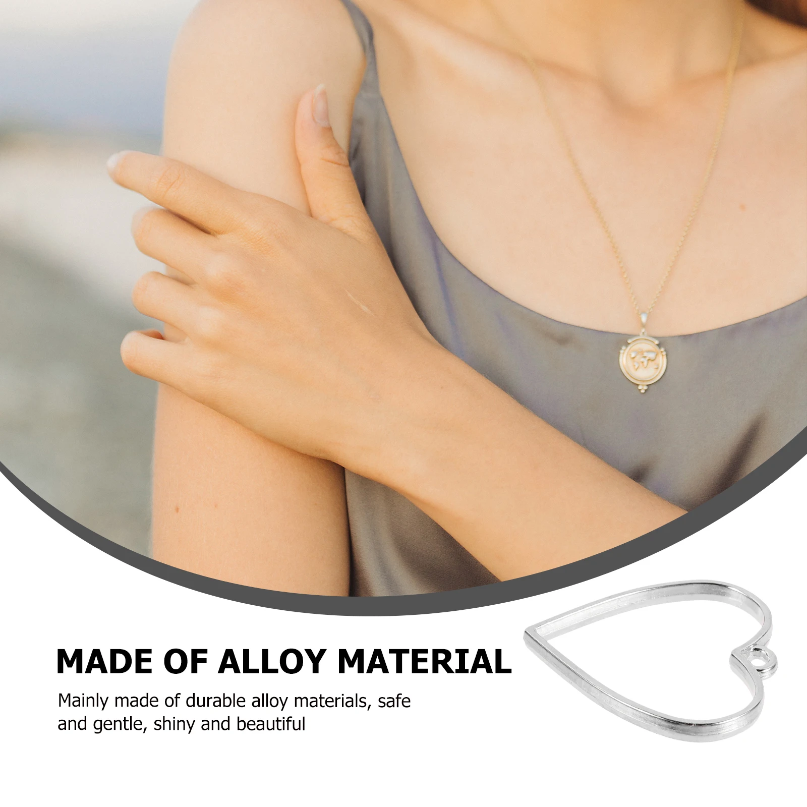 20pcs Heart Frame Pendant Accessories Durable Decorative Pendants Alloy Jewelry Components Silver Alloy Pendants Color DIY
20pcs Heart Frame Pendant Accessories Durable Decorative Pendants Alloy Jewelry Components Silver Alloy Pendants Color DIY
