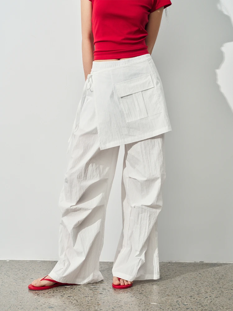 Andasaya White Women's Workwear Pants 2025 New Sle Detachable Cool Straight Casual Trousers High Waist Loose Fit Cotton Blend
Andasaya White Women's Workwear Pants 2025 New Sle Detachable Cool Straight Casual Trousers High Waist Loose Fit Cotton Blend