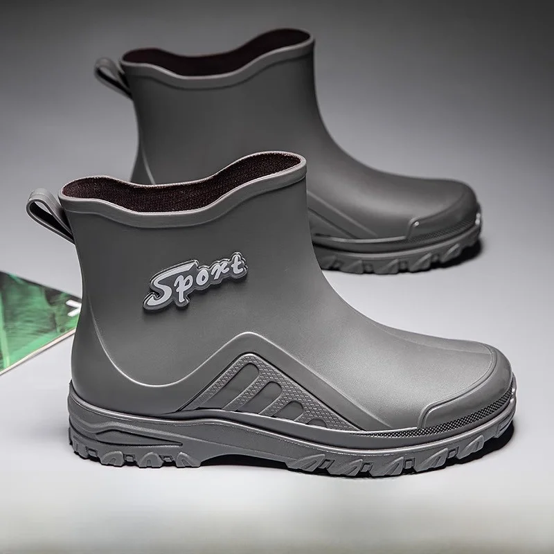 Удобные модные мужские резиновые сапоги до середины икры, повседневные водонепроницаемые нескользящие кухонные сапоги для автомобиля, износостойкие Water oes
Удобные модные мужские резиновые сапоги до середины икры, повседневные водонепроницаемые нескользящие кухонные сапоги для автомобиля, износостойкие Water oes