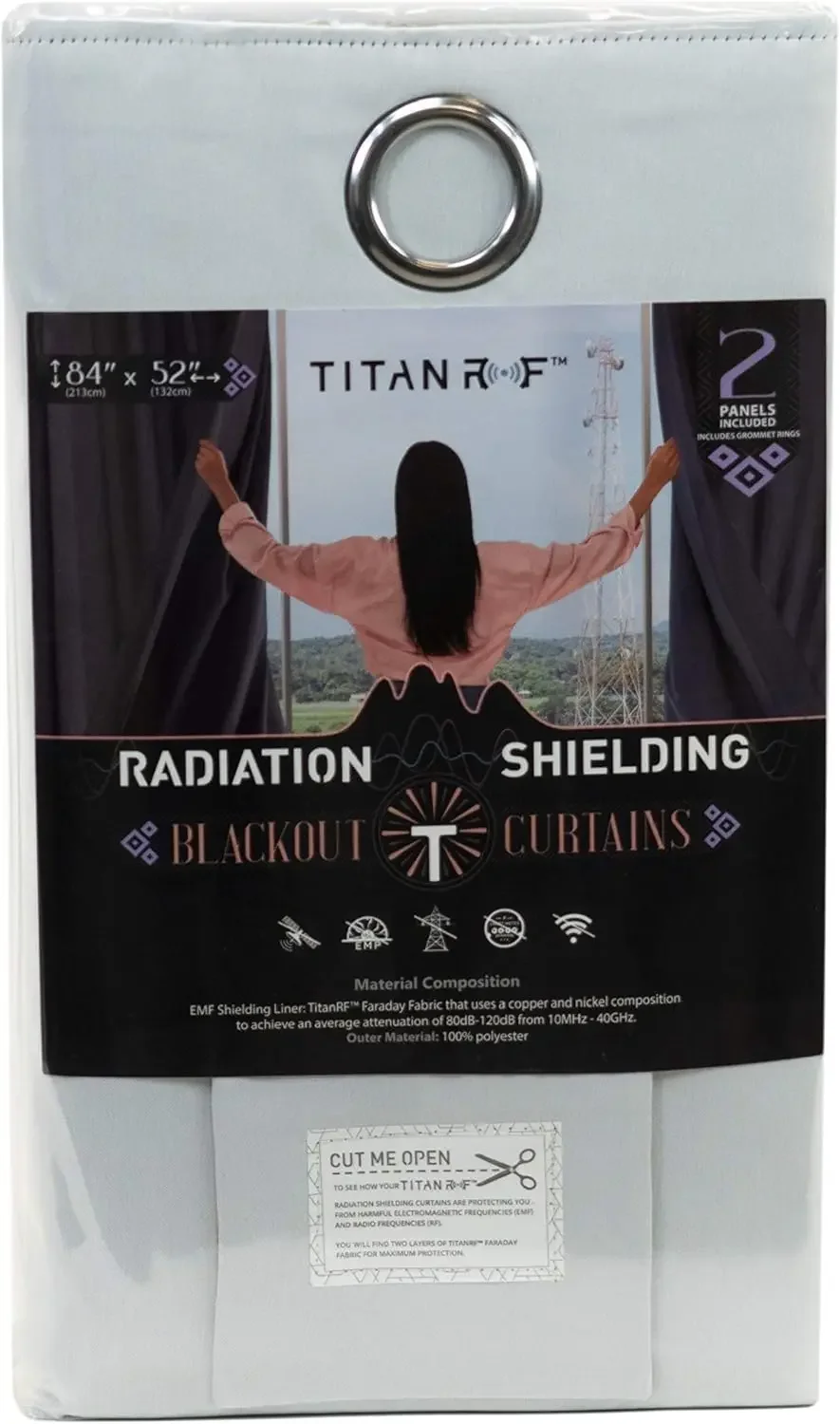Blackout Curtains Radiation Shielding Protect Against Radio Frequencies EMF Exposure Include Panels Grommets Width Length
Blackout Curtains Radiation Shielding Protect Against Radio Frequencies EMF Exposure Include Panels Grommets Width Length