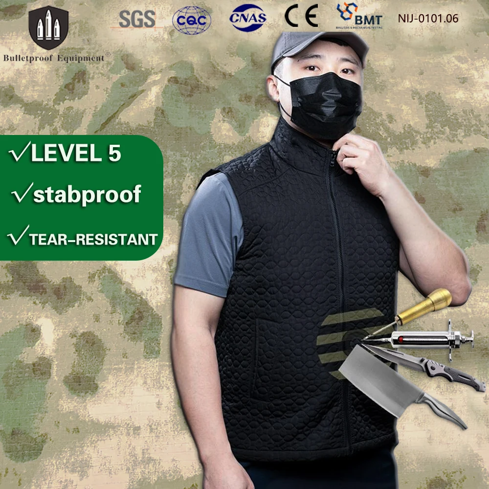SGS Level 5 Self-defense Stab&Spike Proof Vest Anti Cut Slash Resistant Flexible Lightweight Concealable Stab-proof Vest 
SGS Level 5 Self-defense Stab&Spike Proof Vest Anti Cut Slash Resistant Flexible Lightweight Concealable Stab-proof Vest