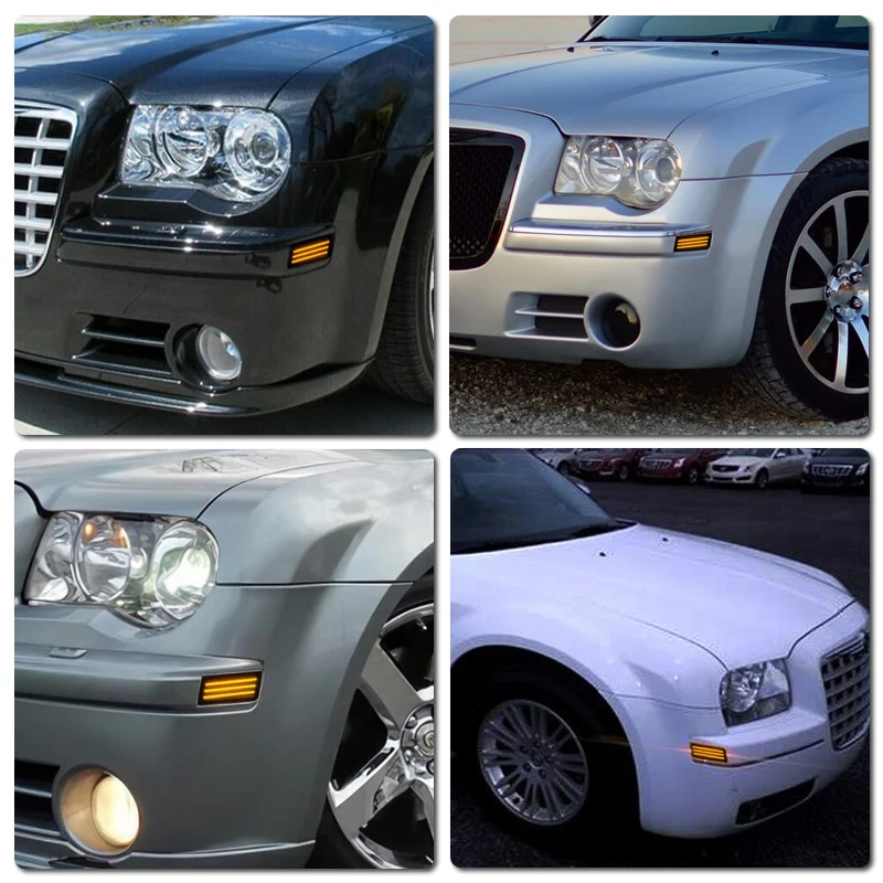Светодиодный боковой габаритный фонарь для Chrysler 300 2005-2014, дымчатая линза, передний бампер, три ряда, янтарный свет
Светодиодный боковой габаритный фонарь для Chrysler 300 2005-2014, дымчатая линза, передний бампер, три ряда, янтарный свет