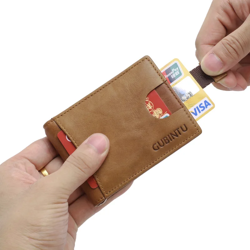 Новое поступление, RFID-блокировка, мини-кошелек из натуральной кожи, тонкий мужской кошелек с металлическим зажимом, небольшой зажим для денег, держатель для денег для мужчин
Новое поступление, RFID-блокировка, мини-кошелек из натуральной кожи, тонкий мужской кошелек с металлическим зажимом, небольшой зажим для денег, держатель для денег для мужчин