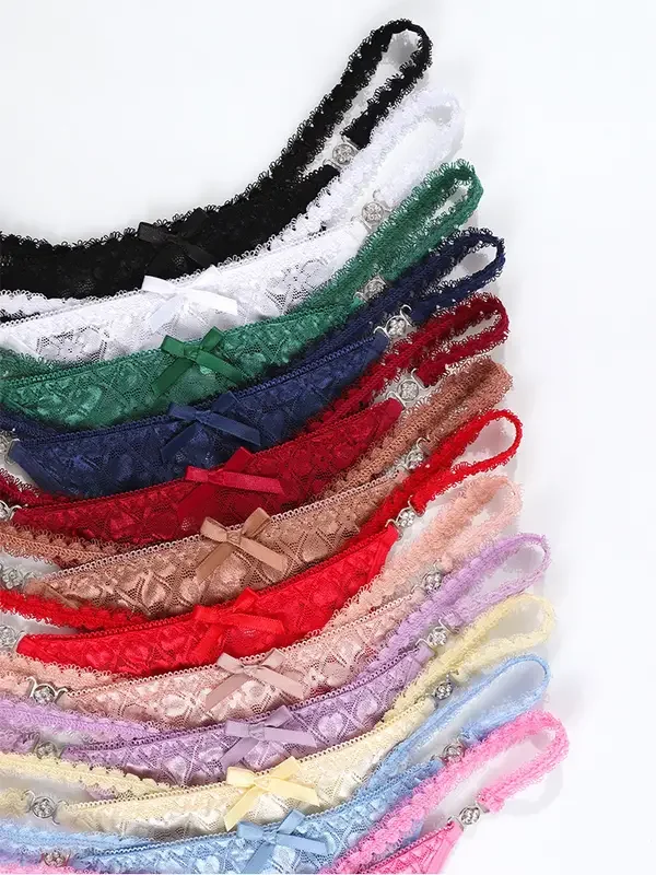12pcs/Set Low Waist Multi-color Sexy Women's g-string Floral Lace Sexy Lingerie Breathable Female Underwear Elegant Lady thongs
12pcs/Set Low Waist Multi-color Sexy Women's g-string Floral Lace Sexy Lingerie Breathable Female Underwear Elegant Lady thongs