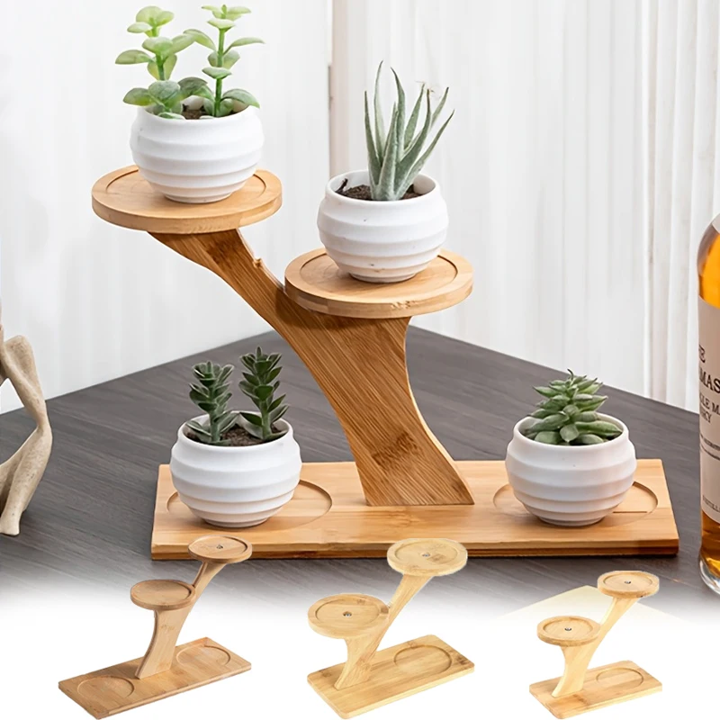 Three 3-Layers Flowerpot Holder Plants Stand Bamboo Wood Tray Home Decoration Gardening Supplies Succulents Bonsai Organizer 1PC
Three 3-Layers Flowerpot Holder Plants Stand Bamboo Wood Tray Home Decoration Gardening Supplies Succulents Bonsai Organizer 1PC