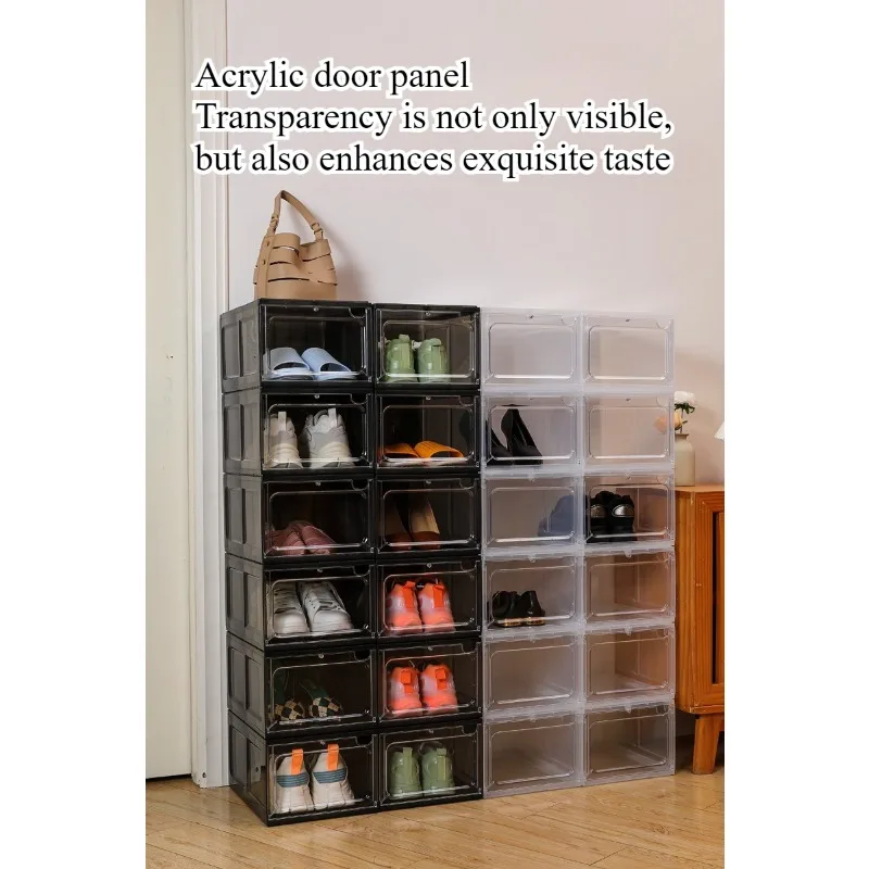 Magnetic hard plastic transparent drawer shoe box is suitable for shoe storage box thickened space saving shoe rack shoe cabinet
Magnetic hard plastic transparent drawer shoe box is suitable for shoe storage box thickened space saving shoe rack shoe cabinet