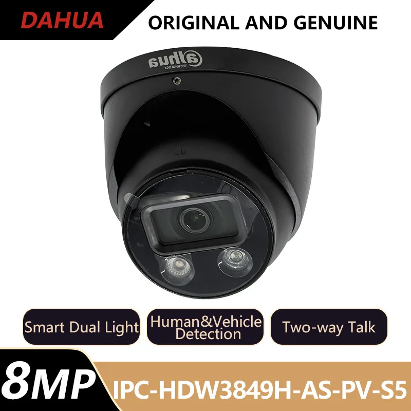 Dahua 8MP IP Camera Human&Vehicle Detection Sound&Light Alarm Two-way Talk PoE IP67 Security Protection IPC-HDW3849H-AS-PV-S5
Dahua 8MP IP Camera Human&Vehicle Detection Sound&Light Alarm Two-way Talk PoE IP67 Security Protection IPC-HDW3849H-AS-PV-S5