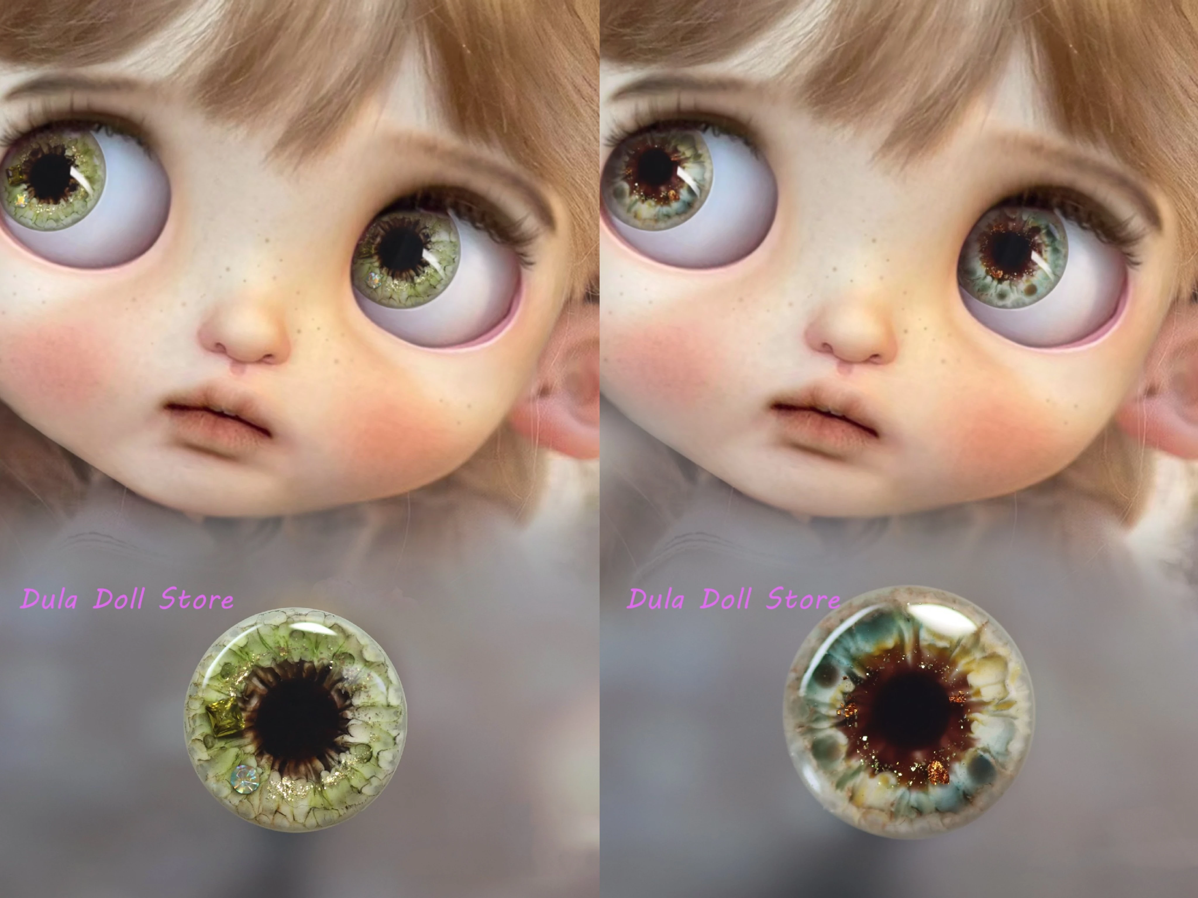 Dula Handmade Three-dimensional glue hand engraving diamond Wounded mint Eyepiece Eye Chips Blythe Bjd Doll Accessories
Dula Handmade Three-dimensional glue hand engraving diamond Wounded mint Eyepiece Eye Chips Blythe Bjd Doll Accessories