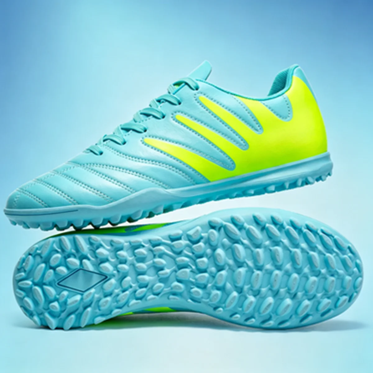 Breathable Unisex Turf Trainers PU Woven Upper Rubber TF Studs Anti-Slip Wear-Resistant Men Outdoor Soccer Shoes
Breathable Unisex Turf Trainers PU Woven Upper Rubber TF Studs Anti-Slip Wear-Resistant Men Outdoor Soccer Shoes