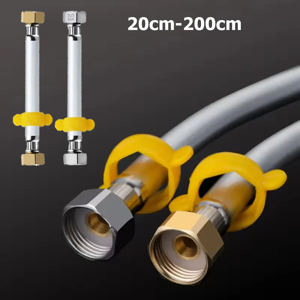 Новый 20-200 см ПВХ впускной шланг для воды G1/2 дюйма сантехнический шланг обогреватель для ванной комнаты горячая и холодная взрывозащищенная соединительная труба бытовая 
Новый 20-200 см ПВХ впускной шланг для воды G1/2 дюйма сантехнический шланг обогреватель для ванной комнаты горячая и холодная взрывозащищенная соединительная труба бытовая