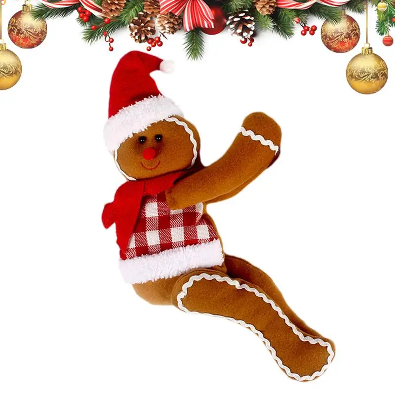 Gingerbread Man Tree Topper Cute Christmas Tree Decor Small Doll Pendant Decorative Gingerbread Figurines Ornaments for Winter
Gingerbread Man Tree Topper Cute Christmas Tree Decor Small Doll Pendant Decorative Gingerbread Figurines Ornaments for Winter
